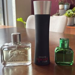 Lacoste And Armani Colognes
