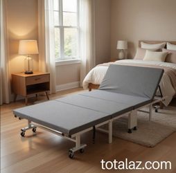 Folding Twin Bed With Steel Frame