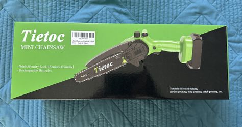 Tietoc Chainsaw 6 Inch Mini Electric Chainsaw Cordless