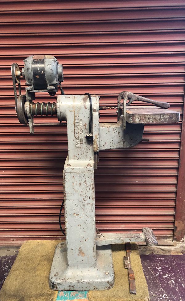 Davis Wells Horizontal Boring Machine Drill Press Wood 