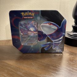 Pokémon TCG Spring 25 Paradox Destinies KyogreEX Tin 5 packs & 1 promo card