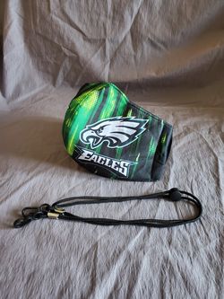 Philadelphia Eagles Face Mask & Lanyard 2pc Set