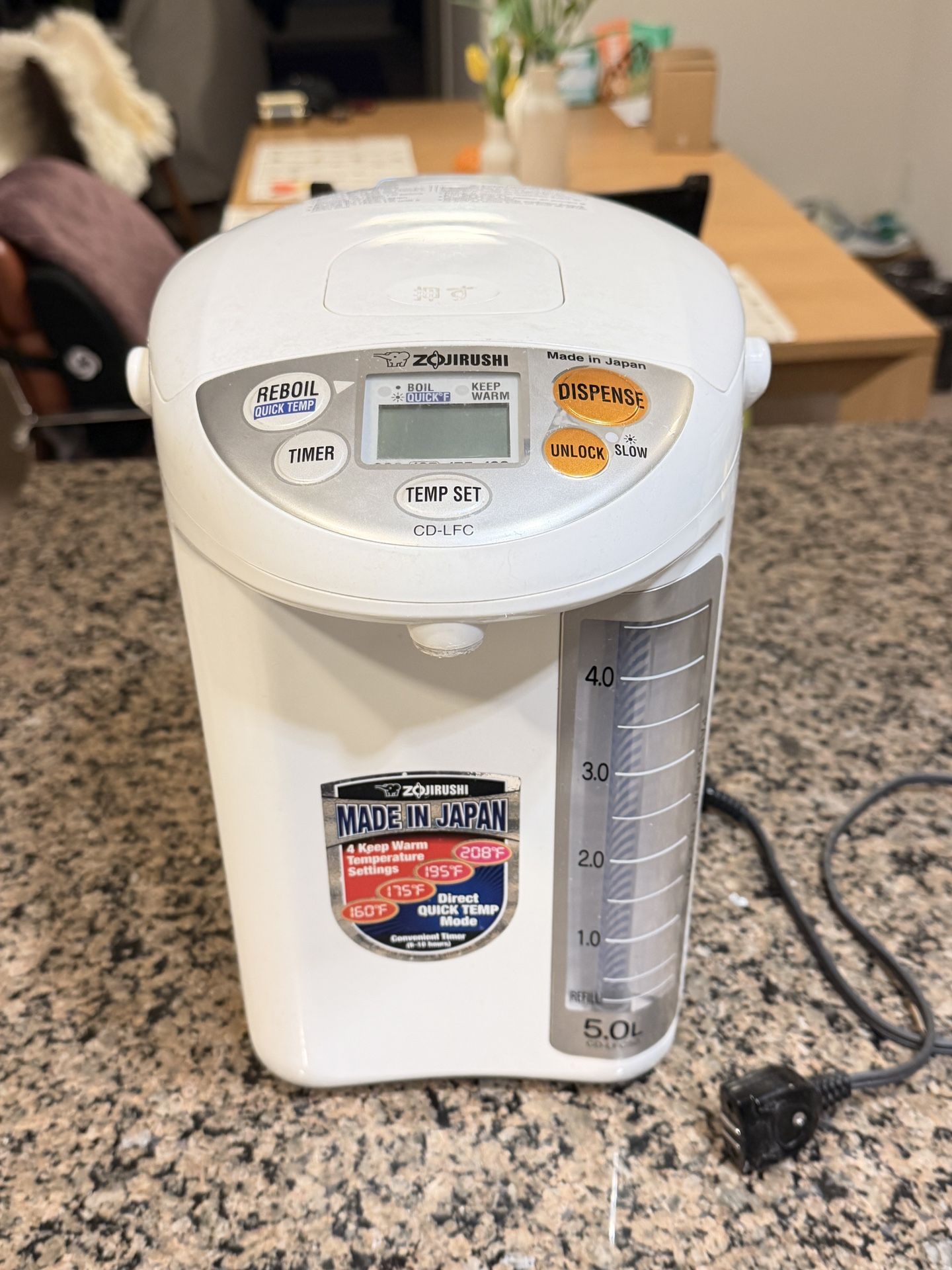 Zojirushi Water Boiler And Warmer 5L