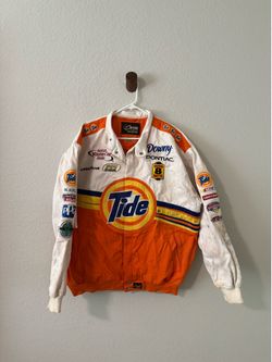 Vintage Nascar Racing Tide Chase Authentic Apparel Jacket Ricky Craven Size Large