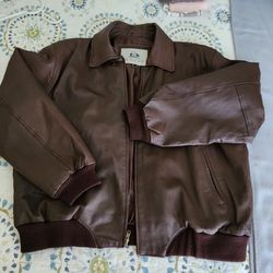 Leather Jacket By Burk's Bay