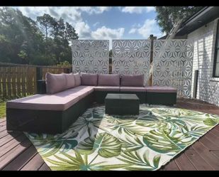 Outdoor Modular Sectional + Table + Rug