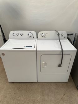 Amana washer and dryer electric laundry set