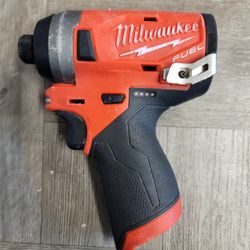 Milwaukee 3453-20 M12 FUEL 1/4" Hex Impact Driver – Fastest Subcompact, Compact Design, Tri-LED Lighting & Brushless Motor (Bare Tool)