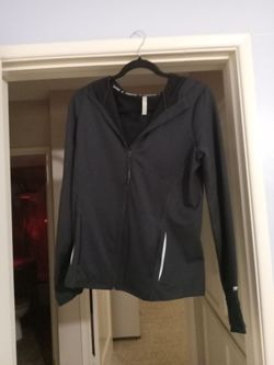 Blk Fabletic jacket with hood