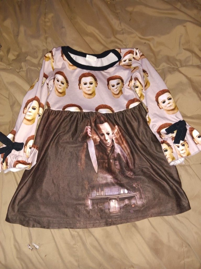 Micheal Myers Halloween Tunic Shirt Size 3t And 2t
