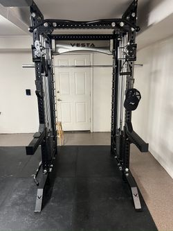 COMMERCIAL SMITH MACHINE/ POWER CAGE/ ADJUSTABLE PULLEY SYSTEM/ GYM EQUIPMENT/ FUNCTIONAL TRAINER/ VESTA FITNESS/ FREE DELIVERY 🚚 