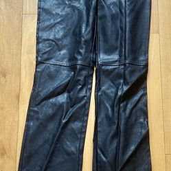 Princess Polly Black Faux Leather Pants