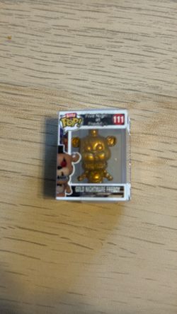 rare 1/32 itty bitty pop gold nightmare Freddy