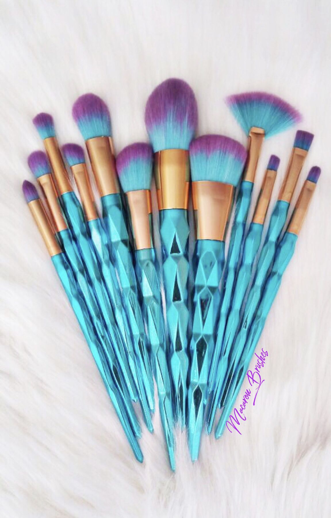 Blue diamond set!! 16 brushes 💜💎