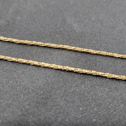 19" 14K Italy, Med Gold chain