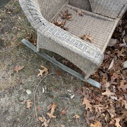 Wicker rocking chair
