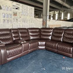Brown Seating Sectional (manual Recliners) BRAND NEW