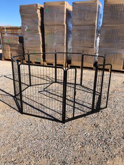 Brand New! 28” x 31.5” 8-Panel Metal Dog Playpen – Portable Pet Exercise Pen