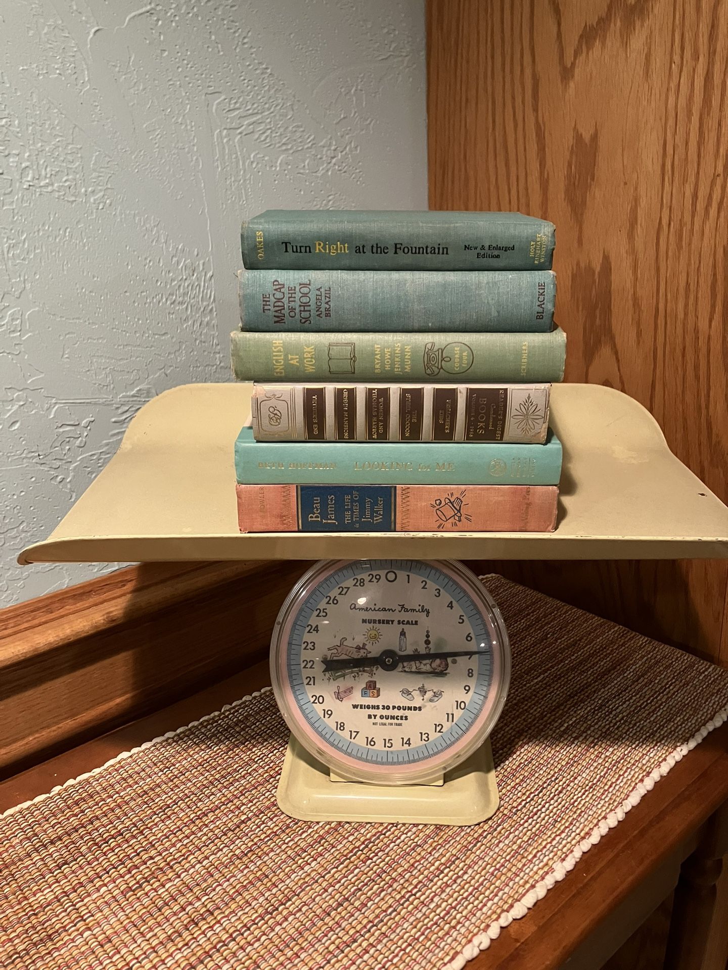 Vintage 1950’s American Family Nursery Metal Scale (weighs 30lbs by ounces)