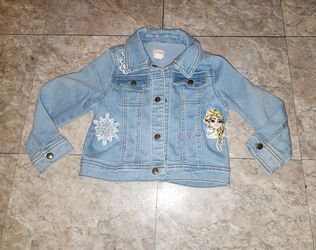 Disney frozen toddler jean jacket