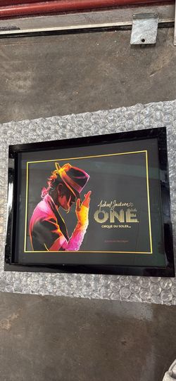 Michael Jackson ONE Cirque du Soleil Framed Souvenir Program Display – 20.75” x 16.8”