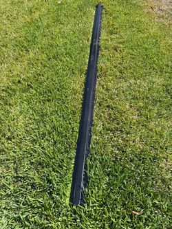 black galvanized steel post