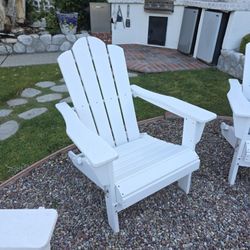 Brand New In Box Firepit/patio Chairs (3) White