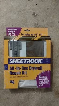 All in one drywall repair kit