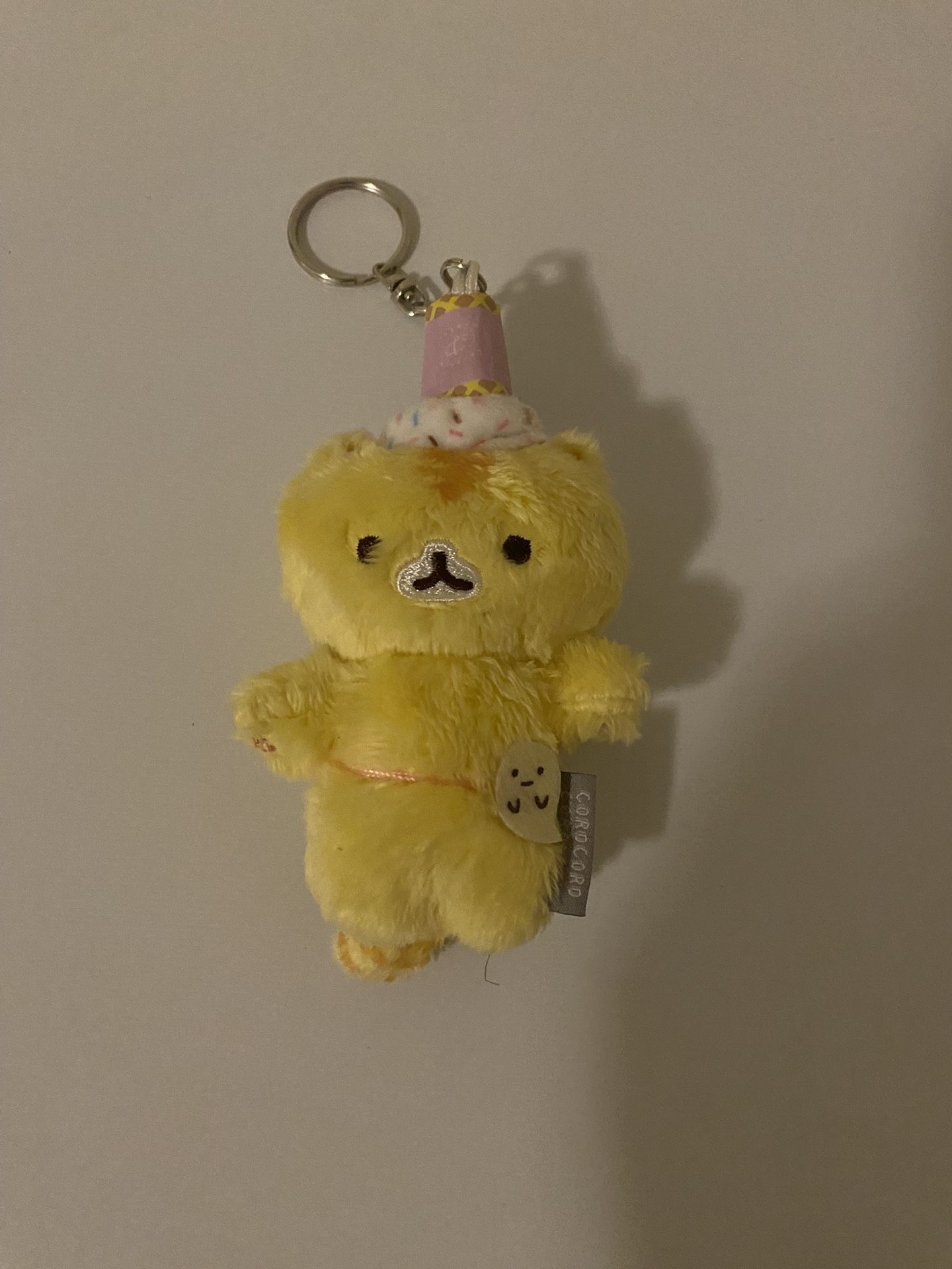 Corocoro Coronya Plush Yellow Keychain