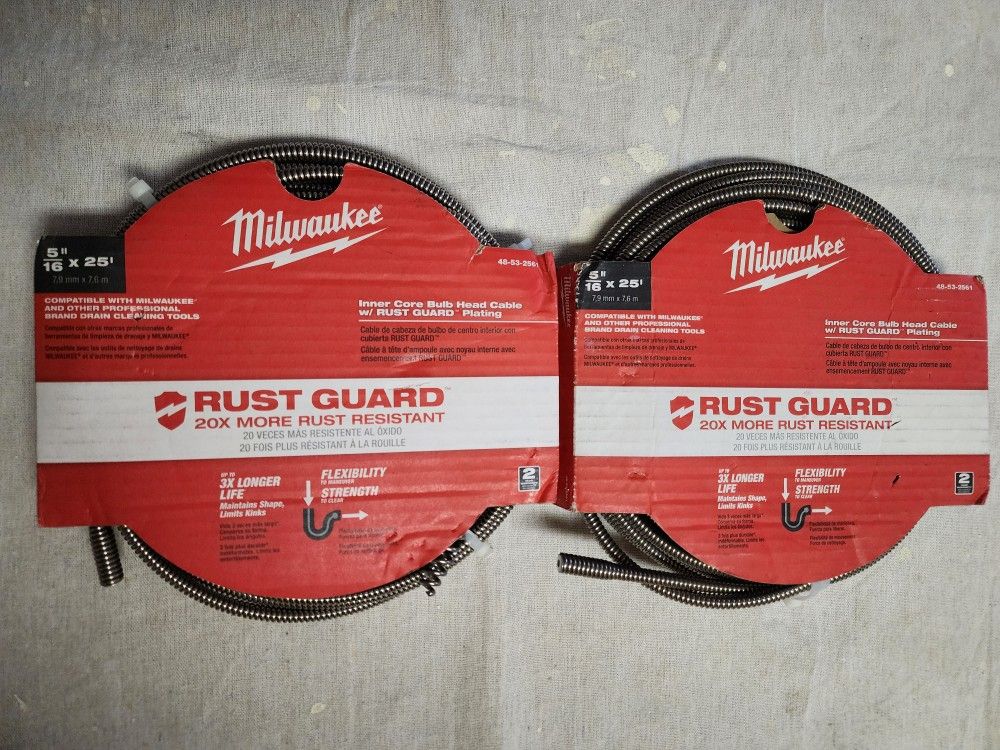 5/16" Milwaukee Snake Cable BOGO