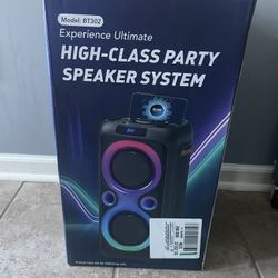 Dual 6.5-inch 160W Large Loudest Party Speaker Bluetooth Wireless with Microphone Jack, Support USB TF, Rich Bass for DJ, Karaoke