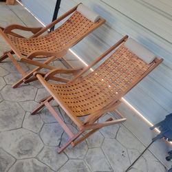 Folding Wood Chairs 