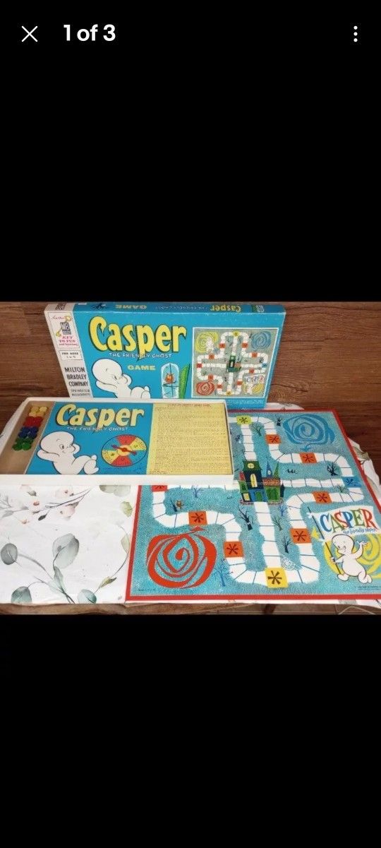 Vintage Casper the Friendly Ghost Board Game 1959 Complete. Milton Bradley