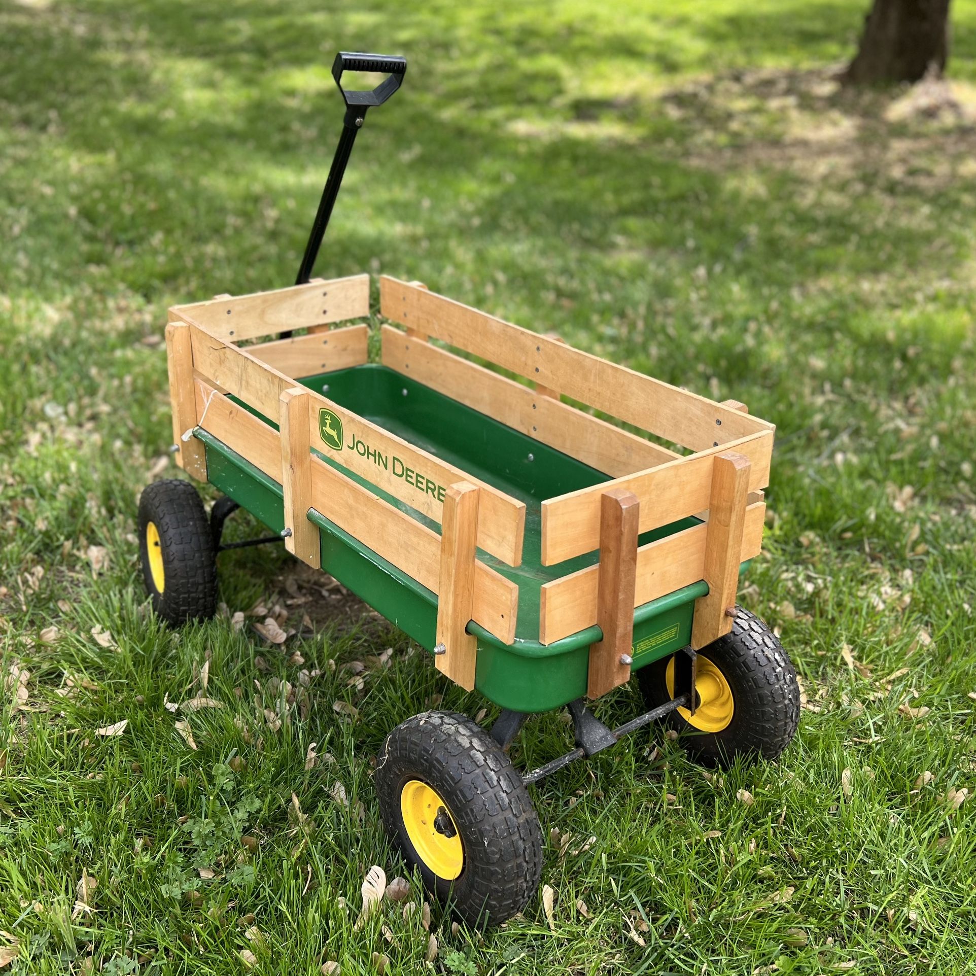 John Deere Steel Stake Wagon