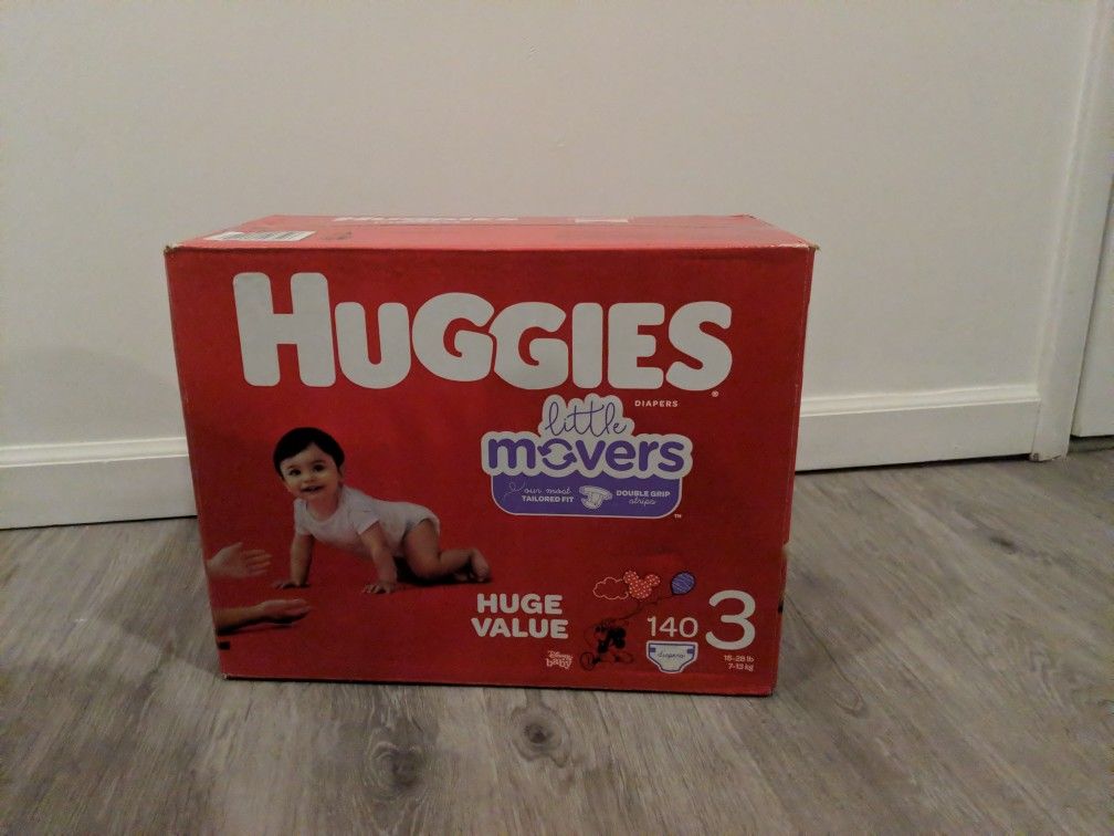 Huggies Little Movers Size 3 140 CT