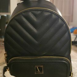 Victoria Secret Black Backpack/Purse