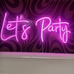 Let’s Party” Neon Wall Sign "20x8"