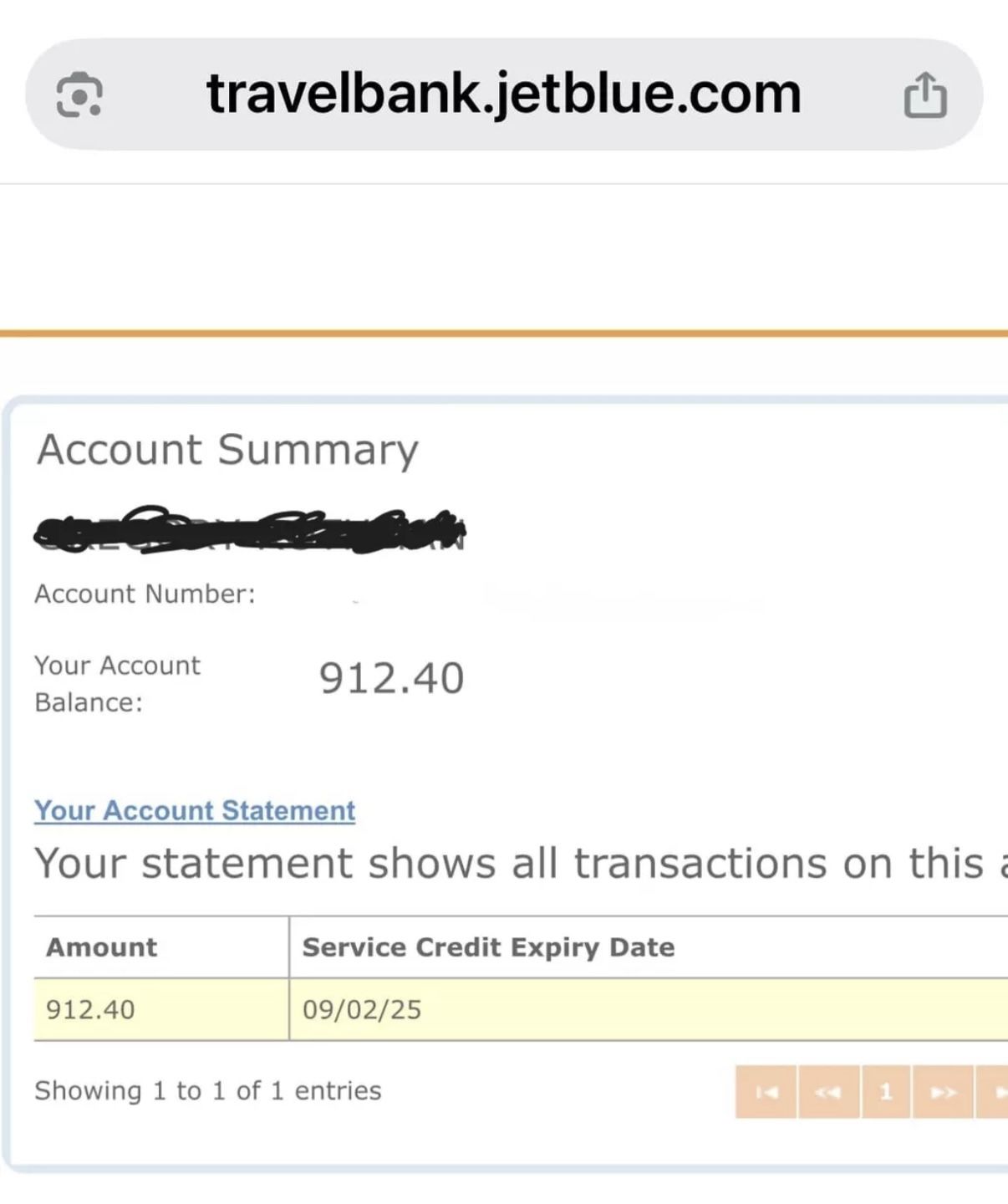 JetBlue Flight/Airfare Voucher worth $912.40 (Travel Bank Credit)
