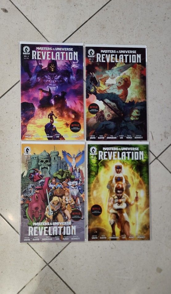 Masters of The Universe Revelation Comic Lot of 4 NM Dark Horse Netflix 2021