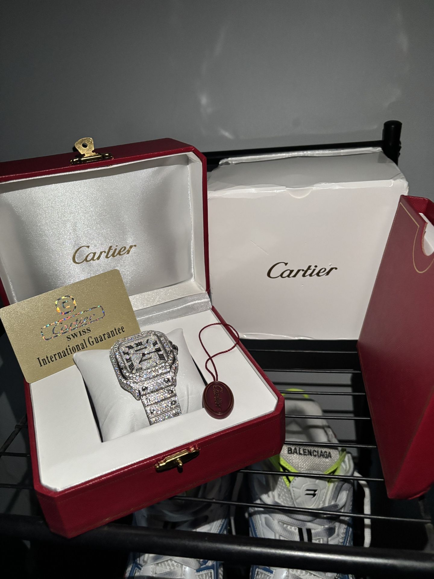 Cartier Moissanite Watch 
