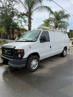 Ford E-Series Cargo Van White