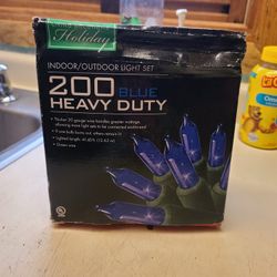 200 BLUE Heavy Duty Indoor/Outdoor LIGHT set
