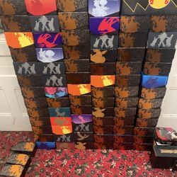 Pokémon elite trainer boxes empty and tins