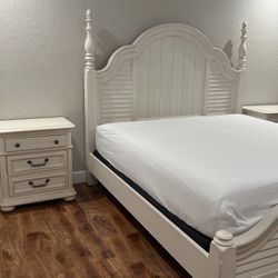 King Size Headboard frame with Two Night Stand 