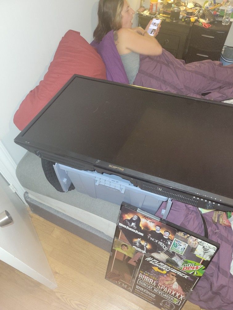 Tv..40 Inch..cat Is Extra Lol
