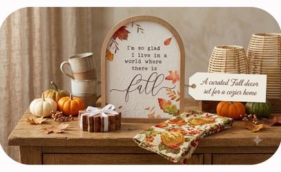 Cozy Fall Decor (3) piece bundle
