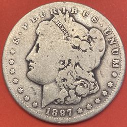 1897-S  UNITED STATES MORGAN SILVER DOLLAR