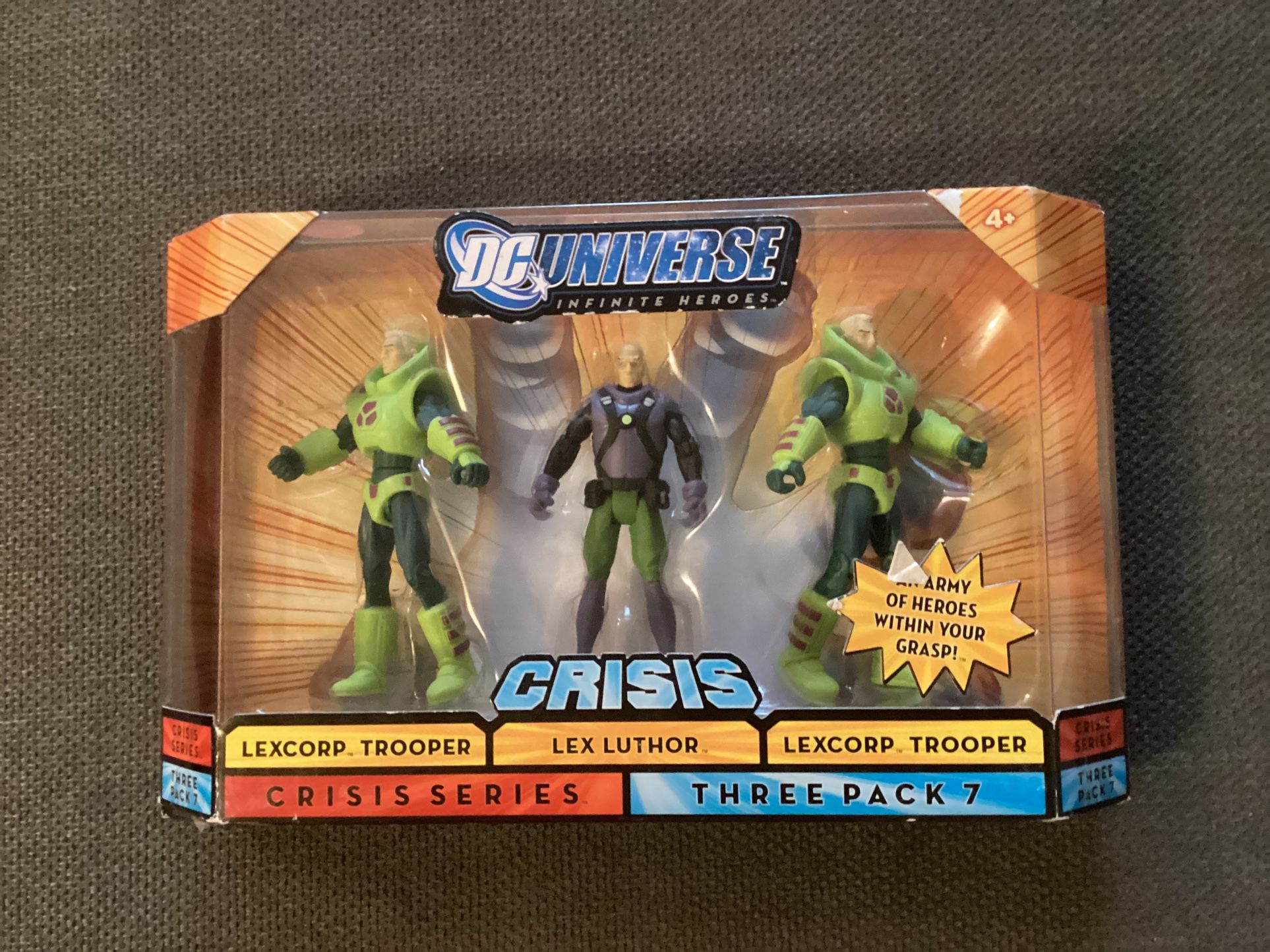 Dc Universe Crisis Series LEXCOPR TROOPER / LEX LUTHOR 3 Pack