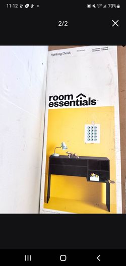 Room Essentials Black Writing Desk