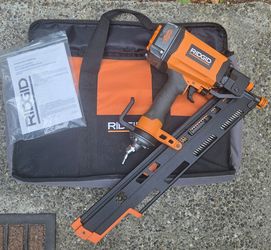 RIDGID Pneumatic Air Nailer R350RHE Framing Nailer – Like New